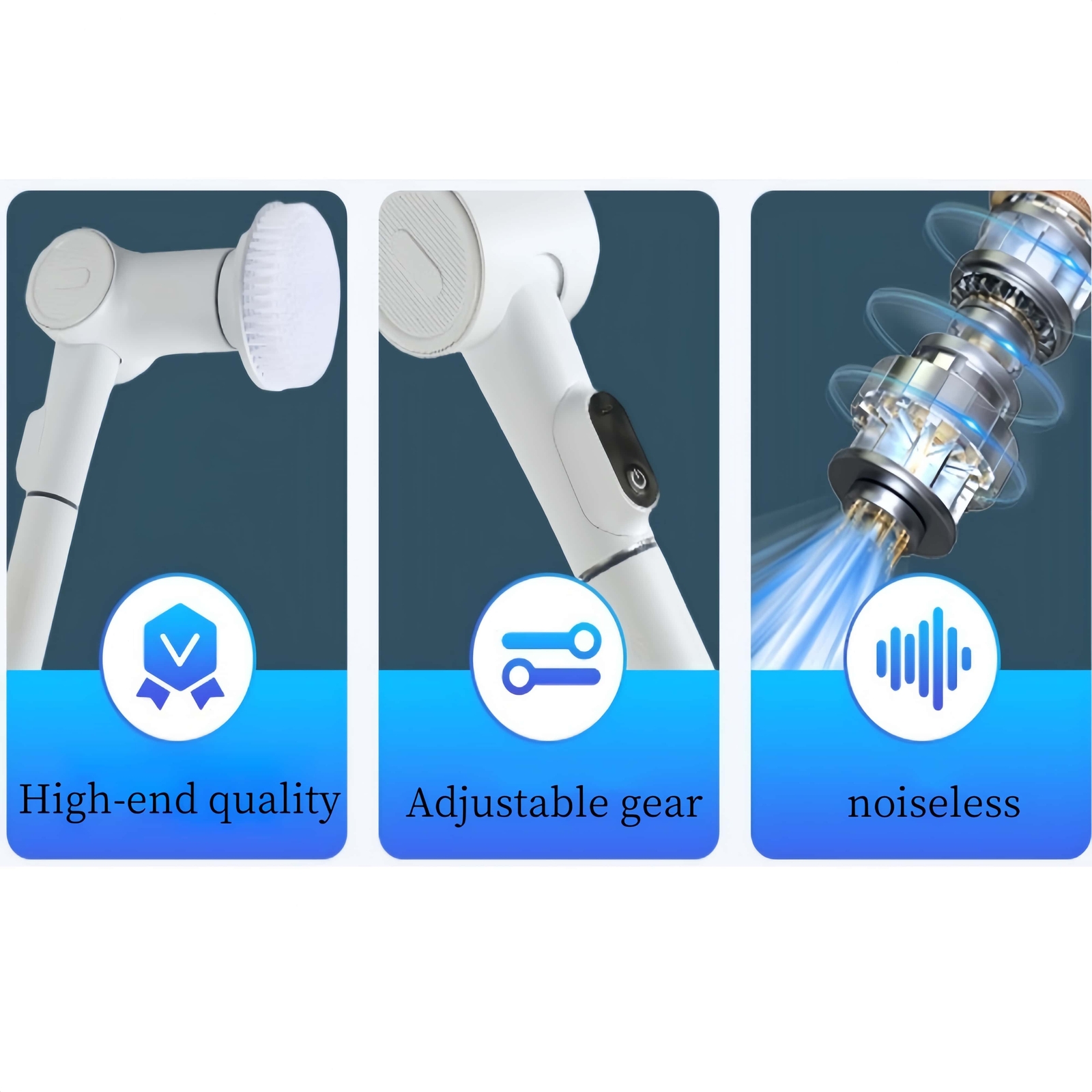 8 IN 1 Electric Spin Scrubber Cordless Power Cleaning Brush Rechargeable Cleaner