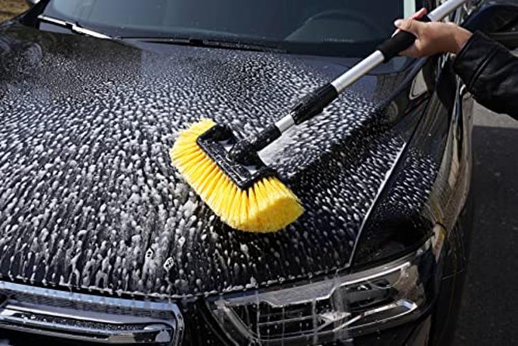 SCRUBIT 12″ Car Wash Brush with Soft Bristles for Car Truck Assorted Colors
