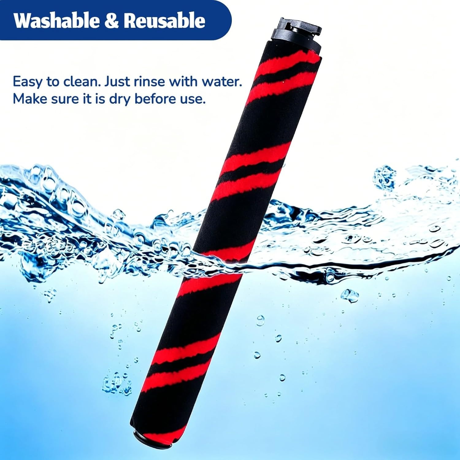 2 PACK – Soft Brush Roll Replacement Compatible with Shark AZ3002 AZ3000 AZ3000W