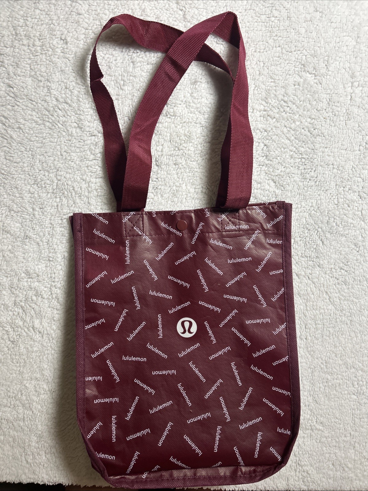 Lululemon Reusable Plastic Shopping Bags Lot of 4 Assorted Colors