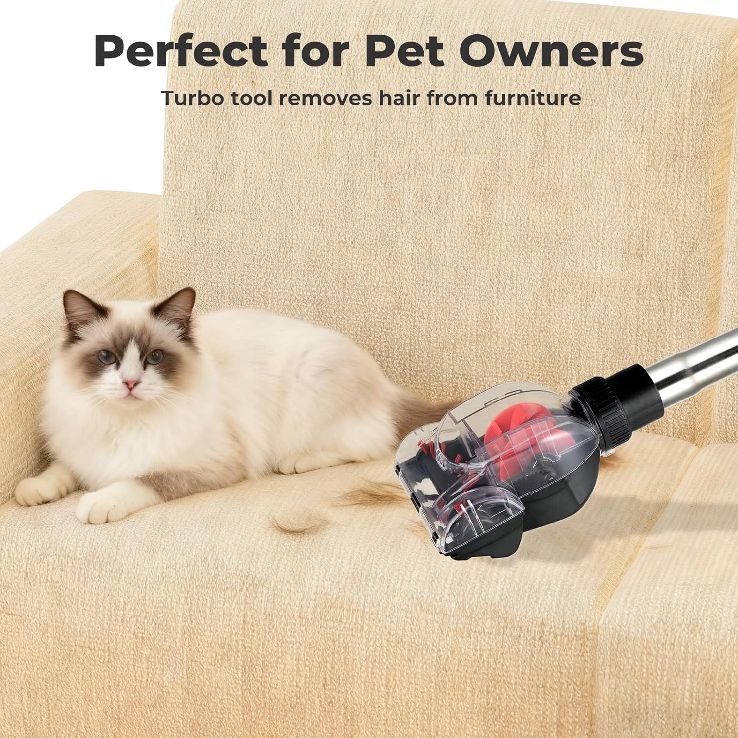 1600W Canister Vacuum Cleaner, Bagless Vacuum Cleaner with 45kPa Strong Sucti…