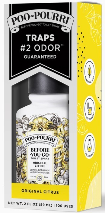 POO-POURRI Before-You-Go Original Citrus Toilet Spray – 2 oz (4 Pack)