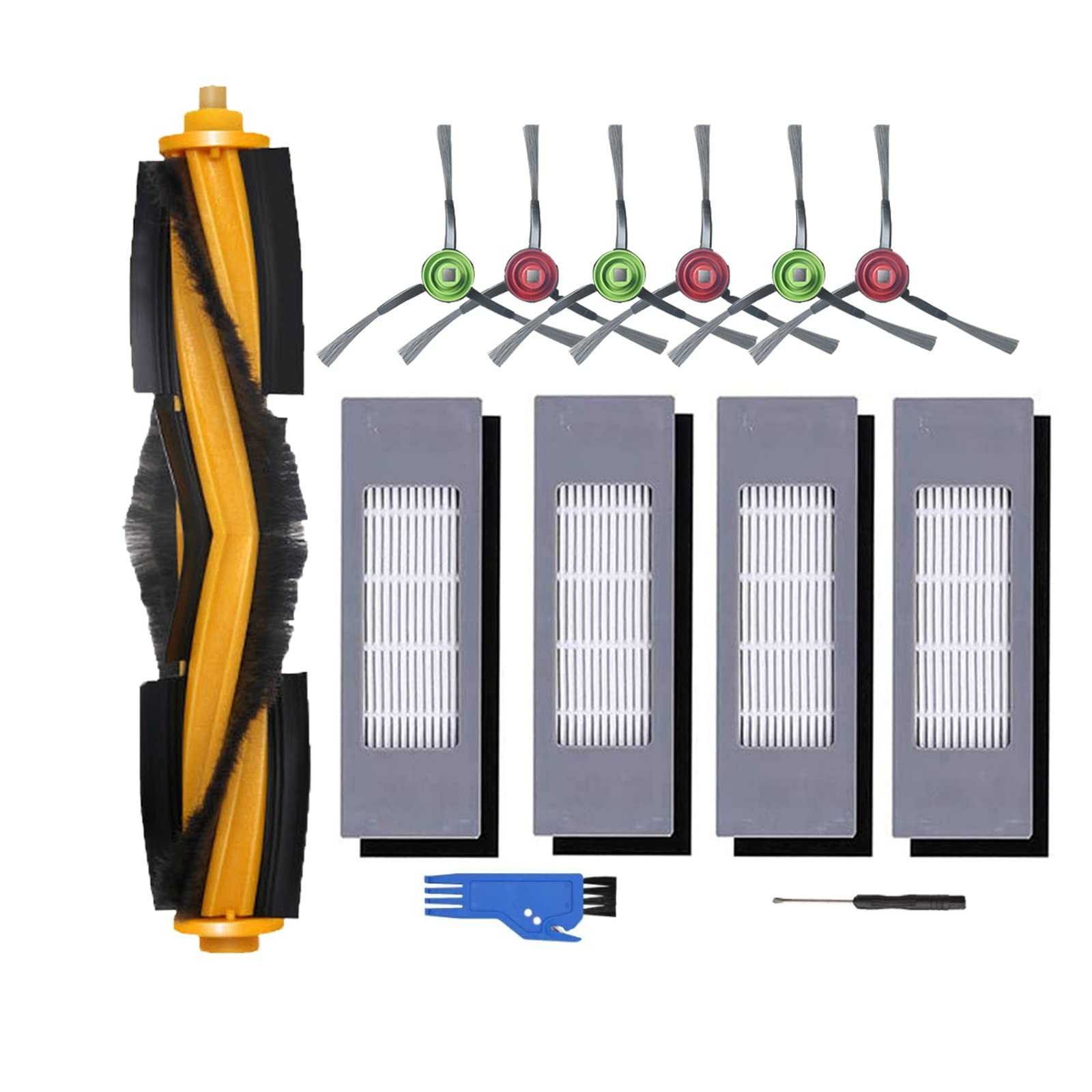Accessories Kit Fit for Yeedi Vac 2 Pro/Vac/Vac 13 Pack Replacement Parts