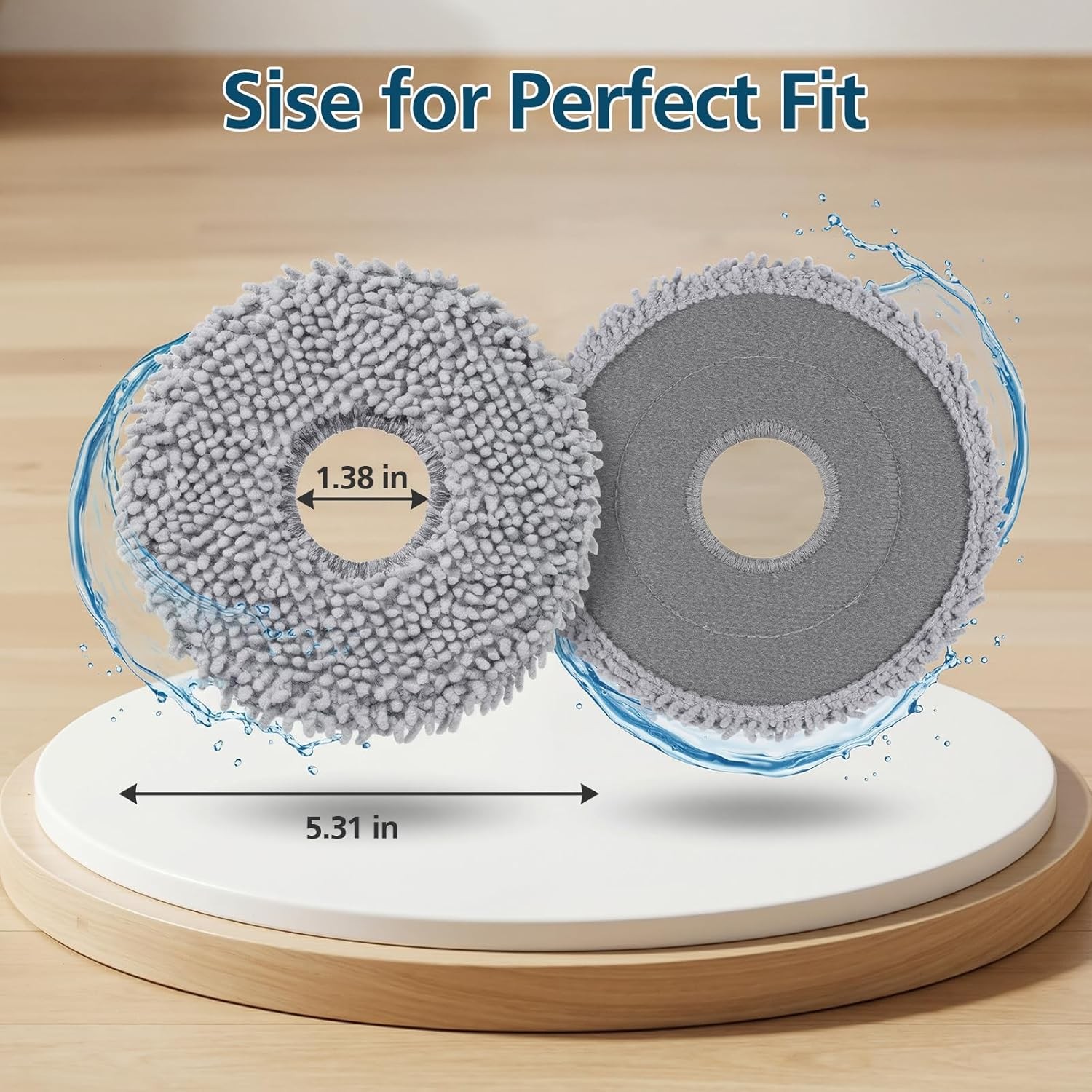 10 Pack Mop Pads Roborock Qrevo S5V QV 35A 35S Saros 10R Curvx Curv S5X Edge S5A