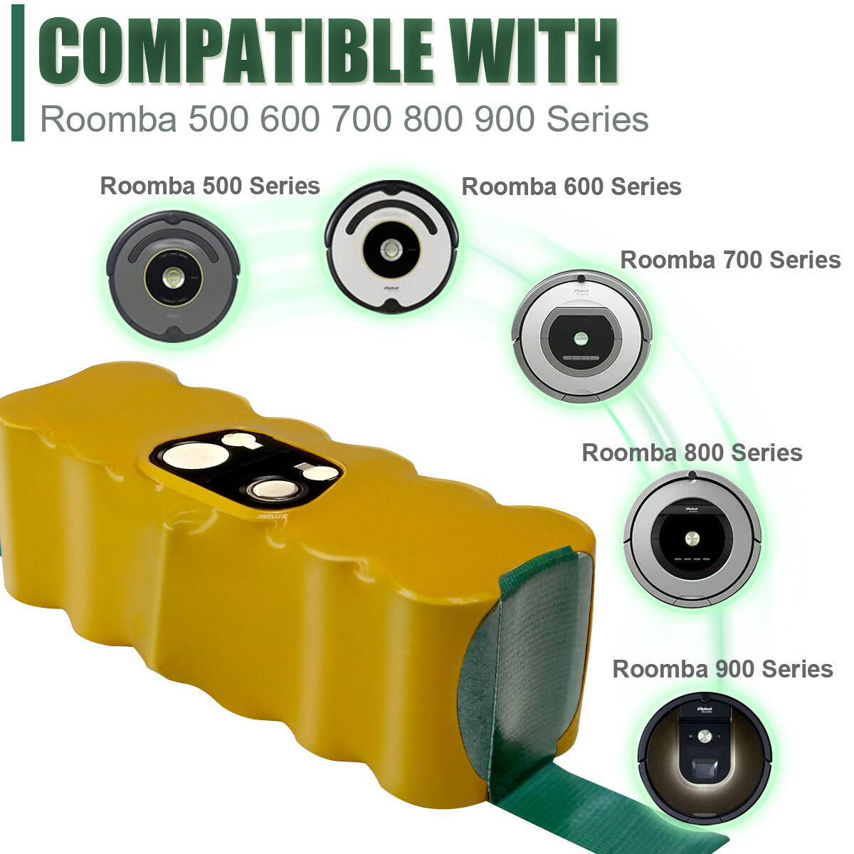 Battery For iRobot Roomba 500 600 700 800 595 620 630 650 660 790 780 880 14.4V