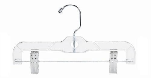 Children’s Clear Plastic Pant/Skirt Hanger 10″ (pack of 100)