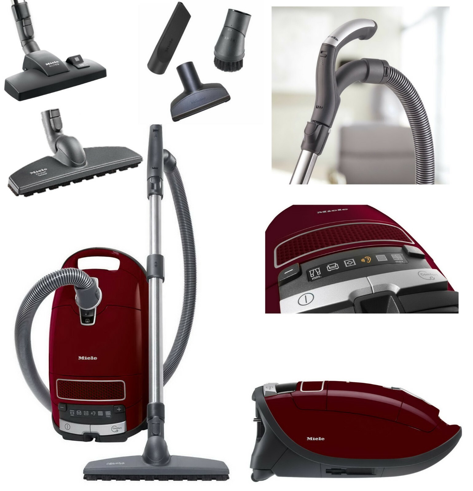 Miele Complete C3 Canister Vacuum Cleaner Red