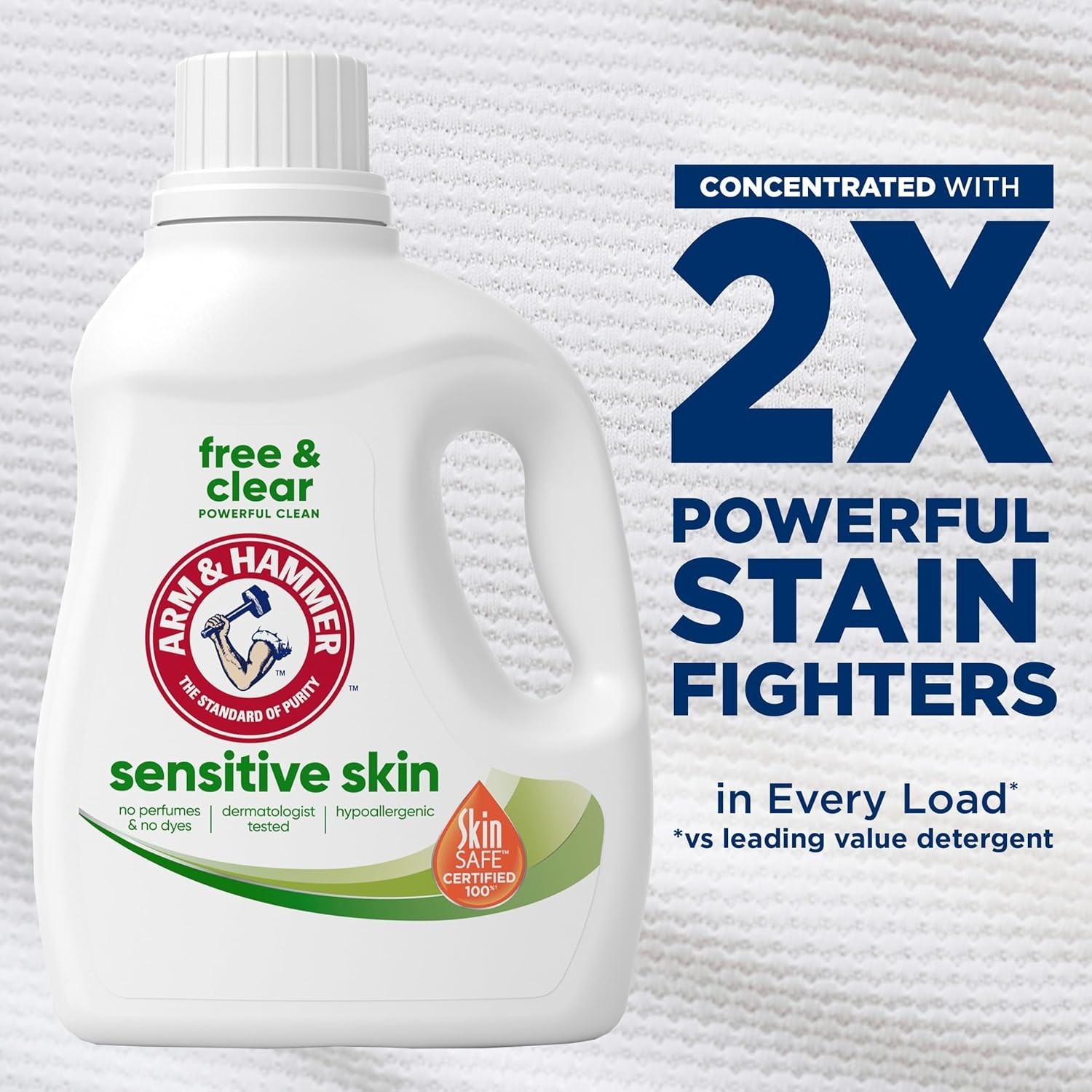 Sensitive Skin Free & Clear Liquid Laundry Detergent | 105 Loads, Dye-Free