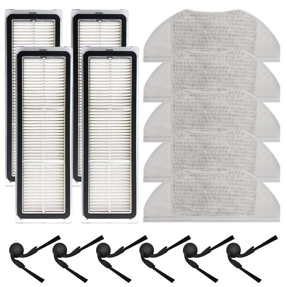 Replacement Side Brush HEPA Filter Mop Pads for Xiaomi Robot Vacuum S40 OV81