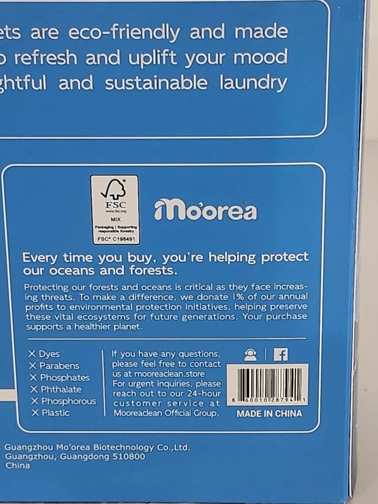 Laundry Detergent Eco Sheets Fragrance Free (120 Loads)