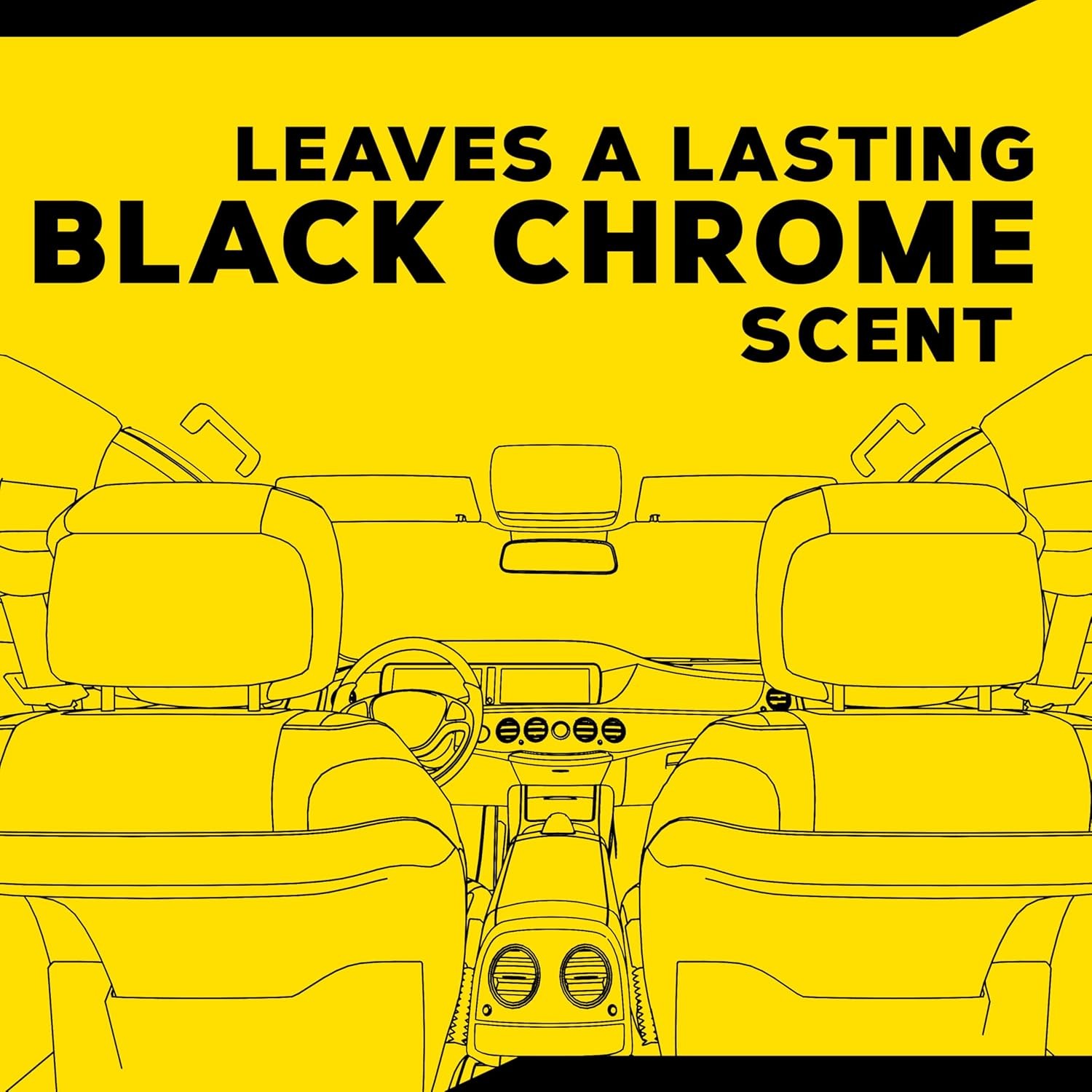 Meguiar’s Air Re-Fresher Black Chrome Scent 8 Oz Spray (G250708)