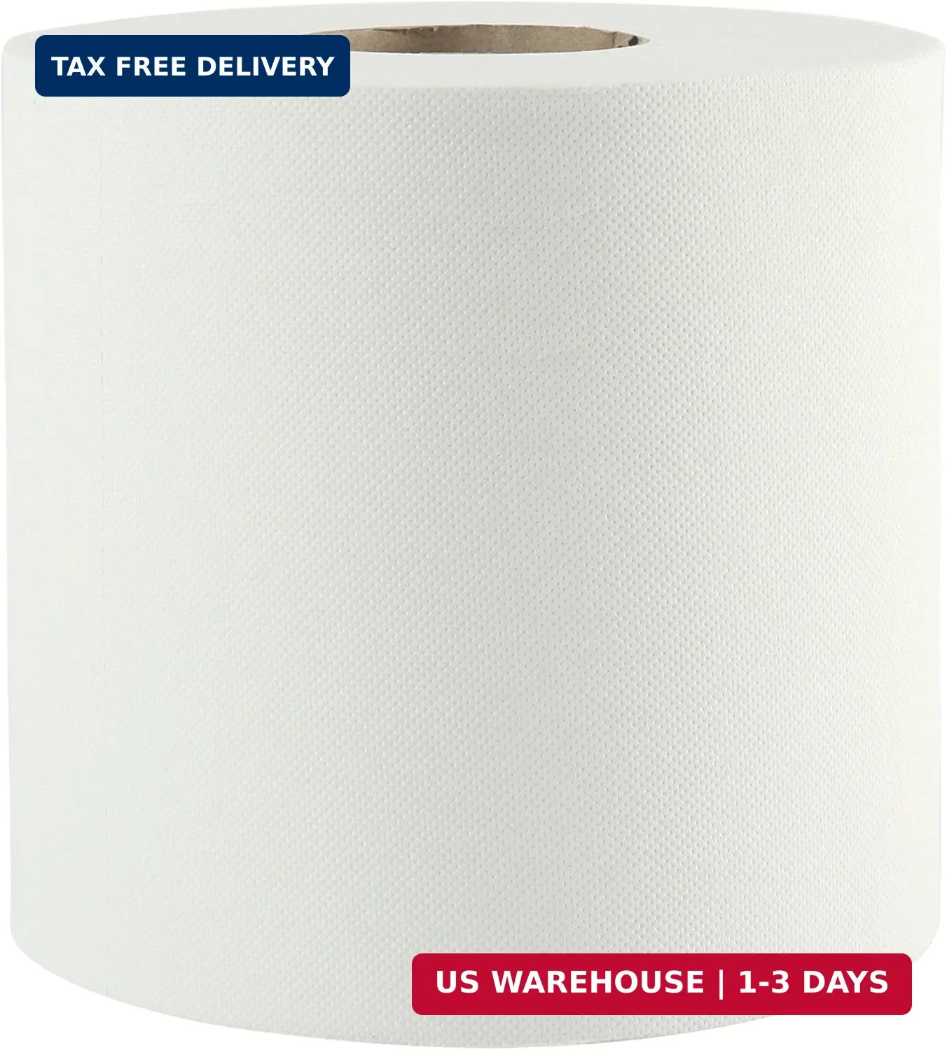 Bathroom Center-Pull Disposable Hand Paper Towel Roll, 2-Ply, 7.6 x 8.
