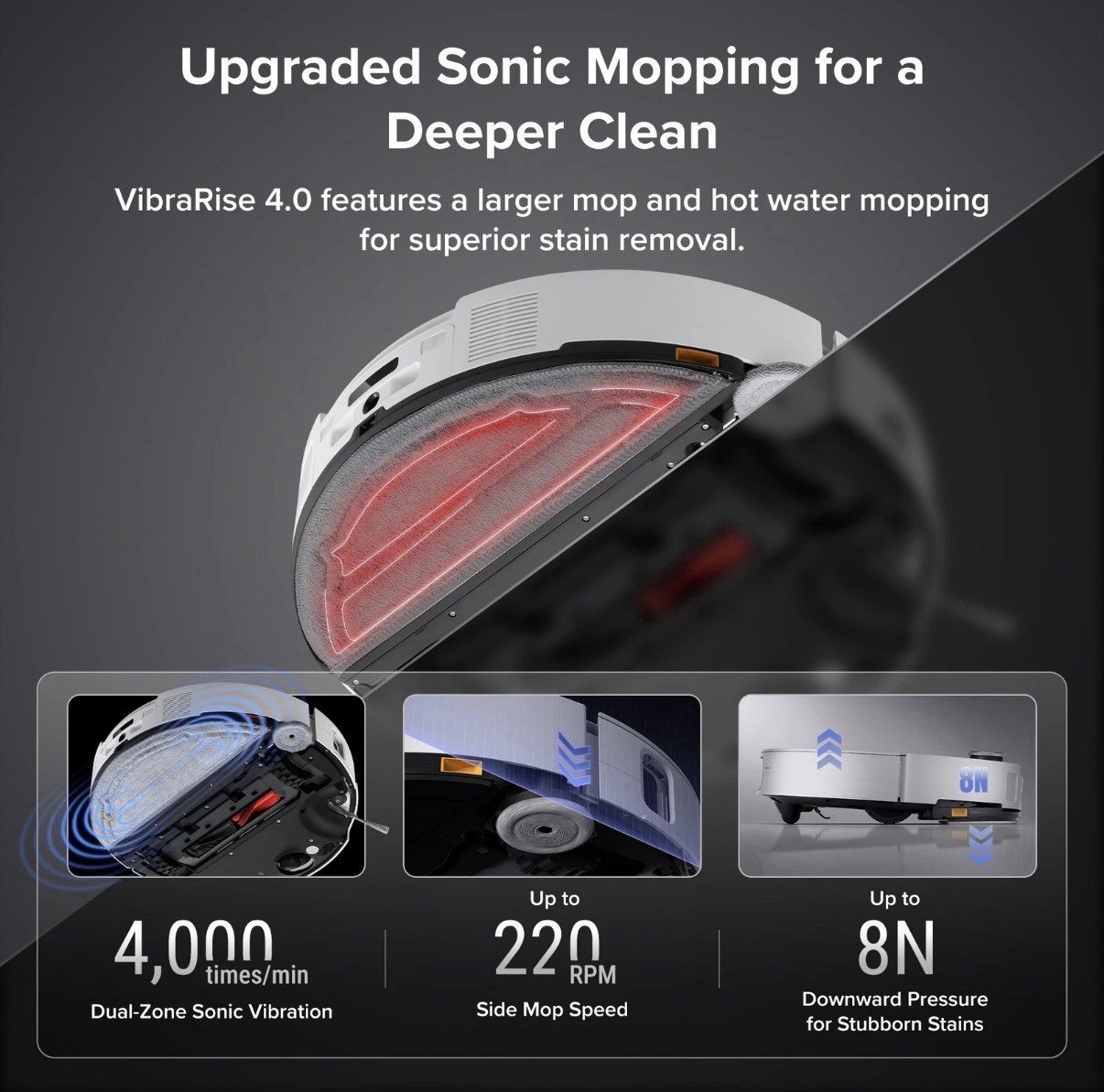 roborock Saros 10 Robot Vacuum and Mop, 22,000Pa Suction, AI Obstacle Avoidance,