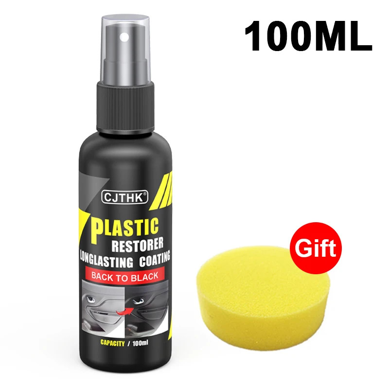 Car Plastic Restorer Back to Black Gloss Plastic Renovator Longlasting Coating L