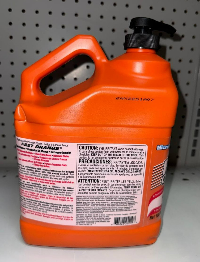 Permatex Fast Orange Pumice Lotion Hand Cleaner – 1gal