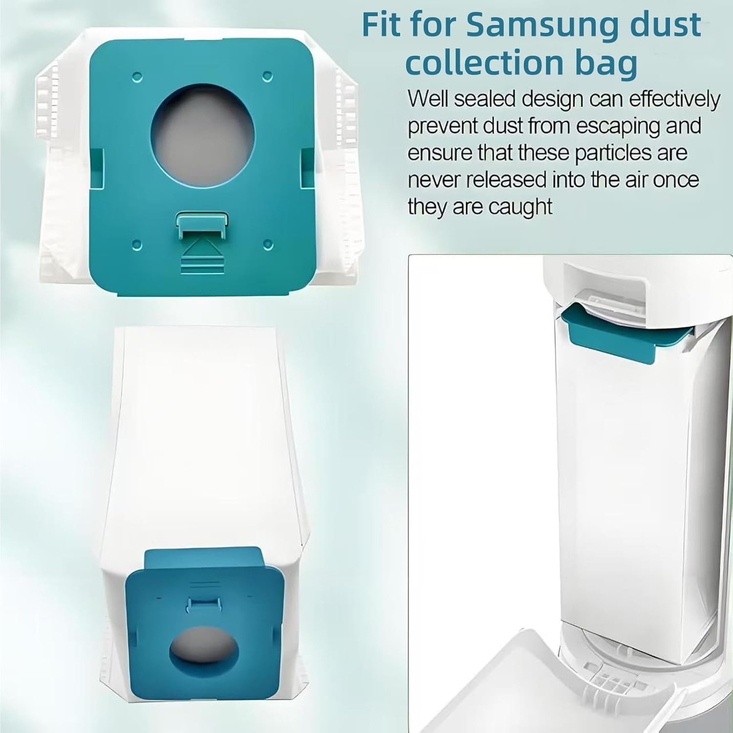 12 Pack VCA ADB953 Large Capacity Vacuum Dust Bags Fit for Samsung Bespoke Jet
