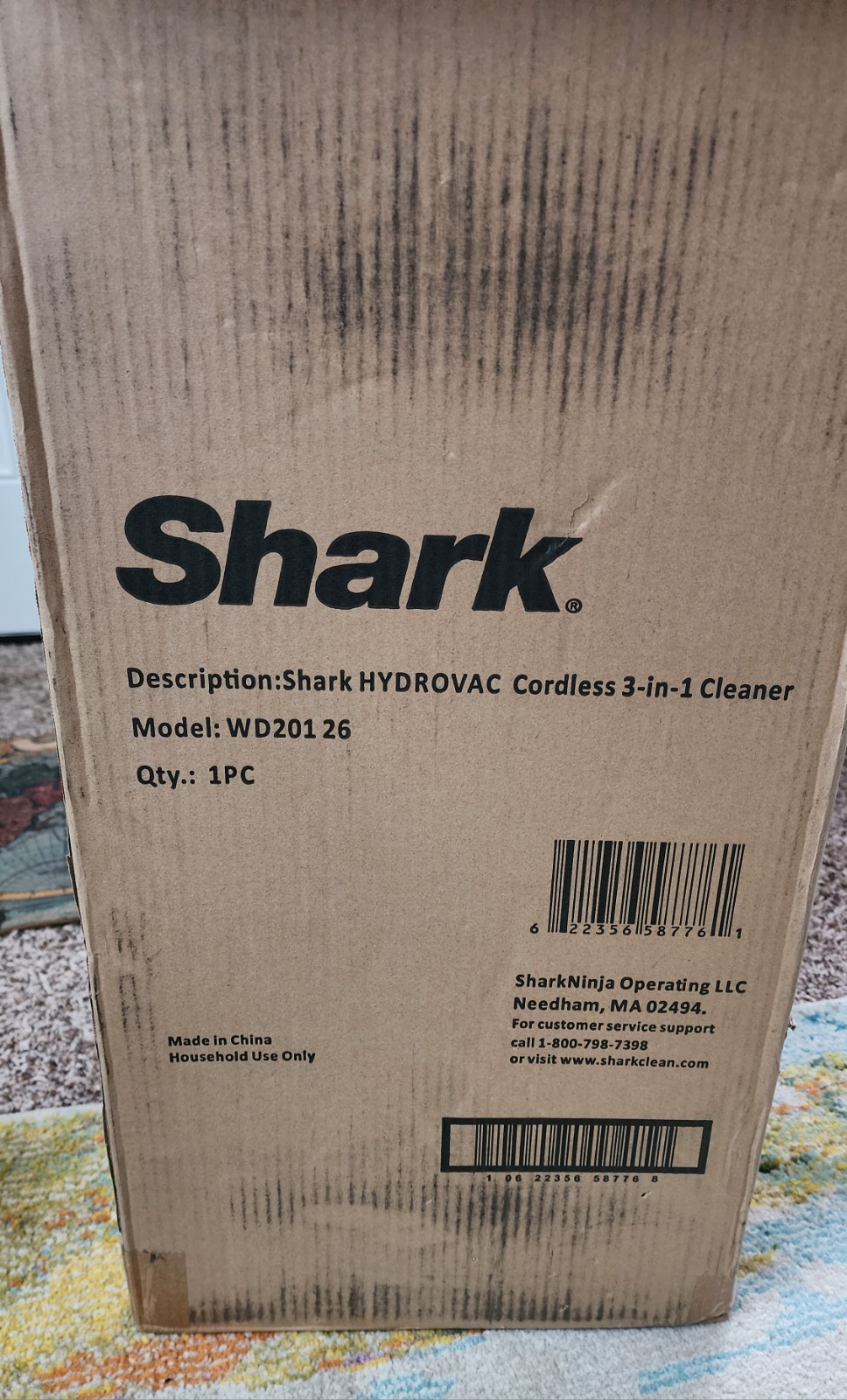 Shark HydroVac 3-in-1 Vacuum Mop – Pure Water (WD201) New In Box