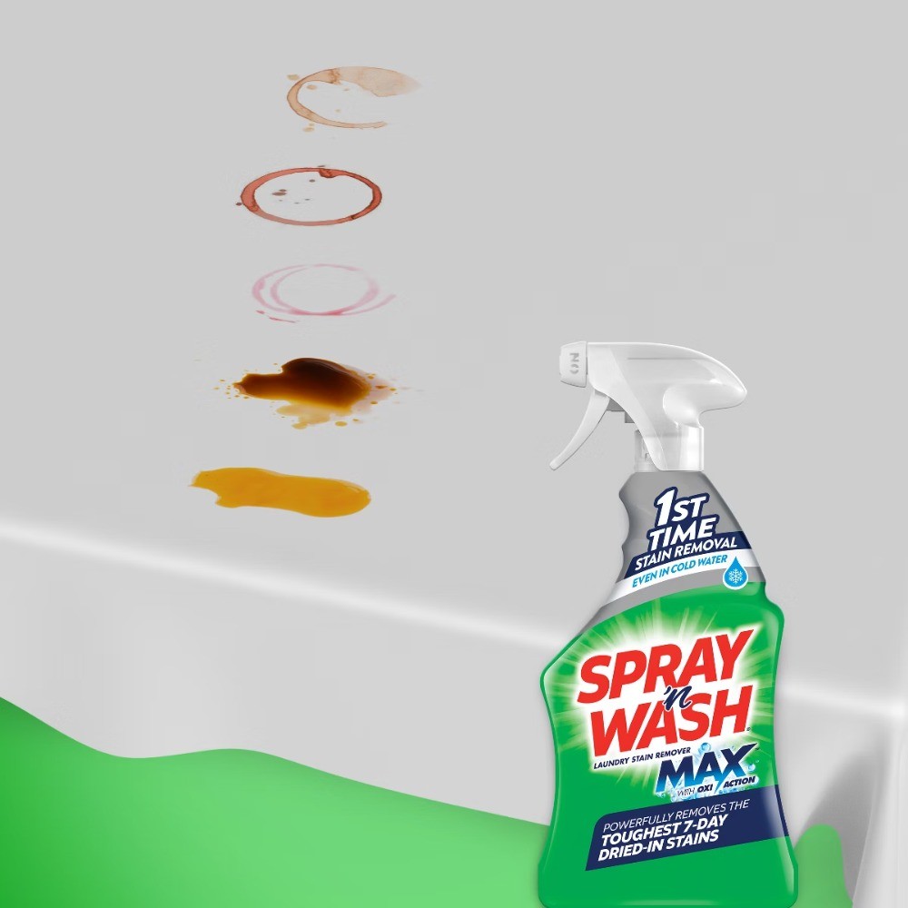 Spray ‘n Wash Max – Trigger 22oz: Stain Remover, Bleach-Free, Fresh Scent