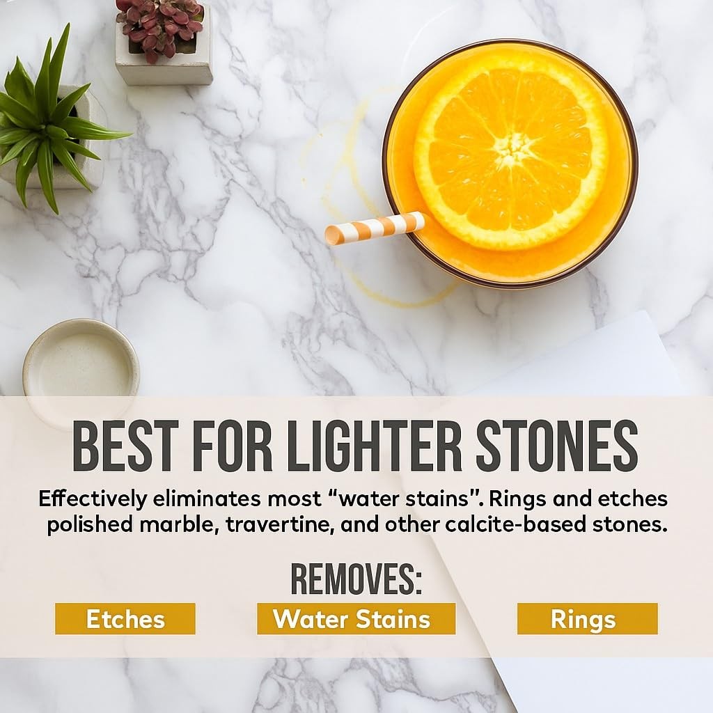 MB Stone MB-11® Touch-Up Etch Remover Marble Polishing Powder for use with Li…