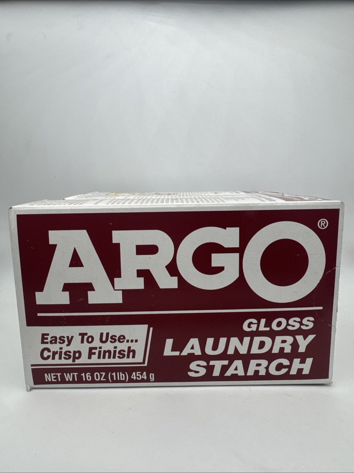 NEW SEAL ARGO Gloss Laundry Starch Red Removes Greasy Spots 16oz BEST 2018