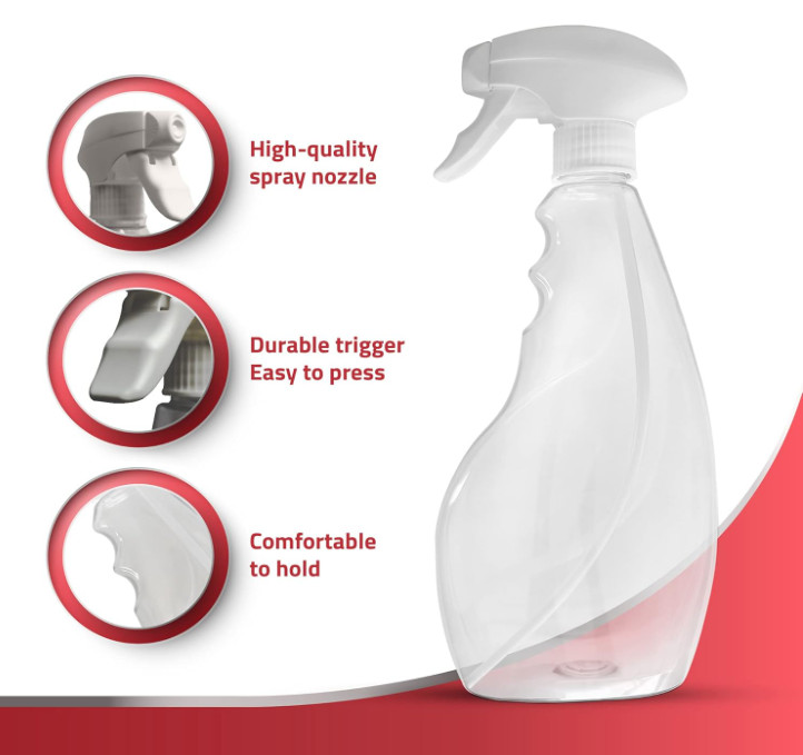 SPRAYZ Large 17oz Spray Bottles For Cleaning Solutions and Gardening, Plant, Wat