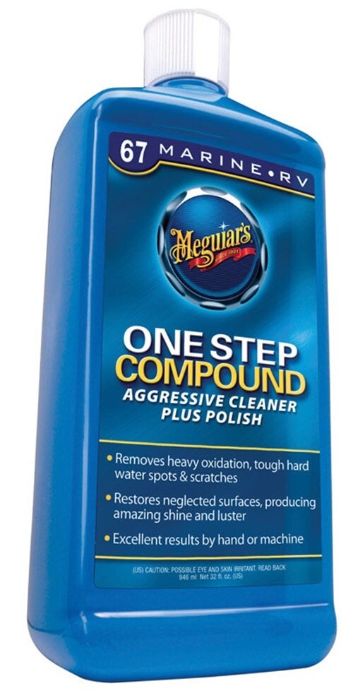 Meguiar’s M6732 No.67 Marine/RV One Step Compound Liquid 32 oz.