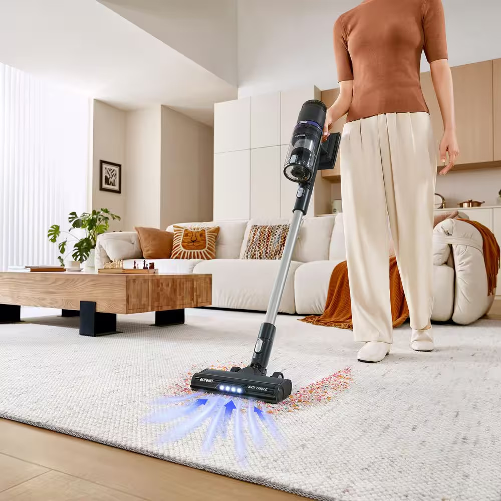 Reactisense Bagless Cordless HEPA Filter Stick Vacuum for Hard Floors & Carpets