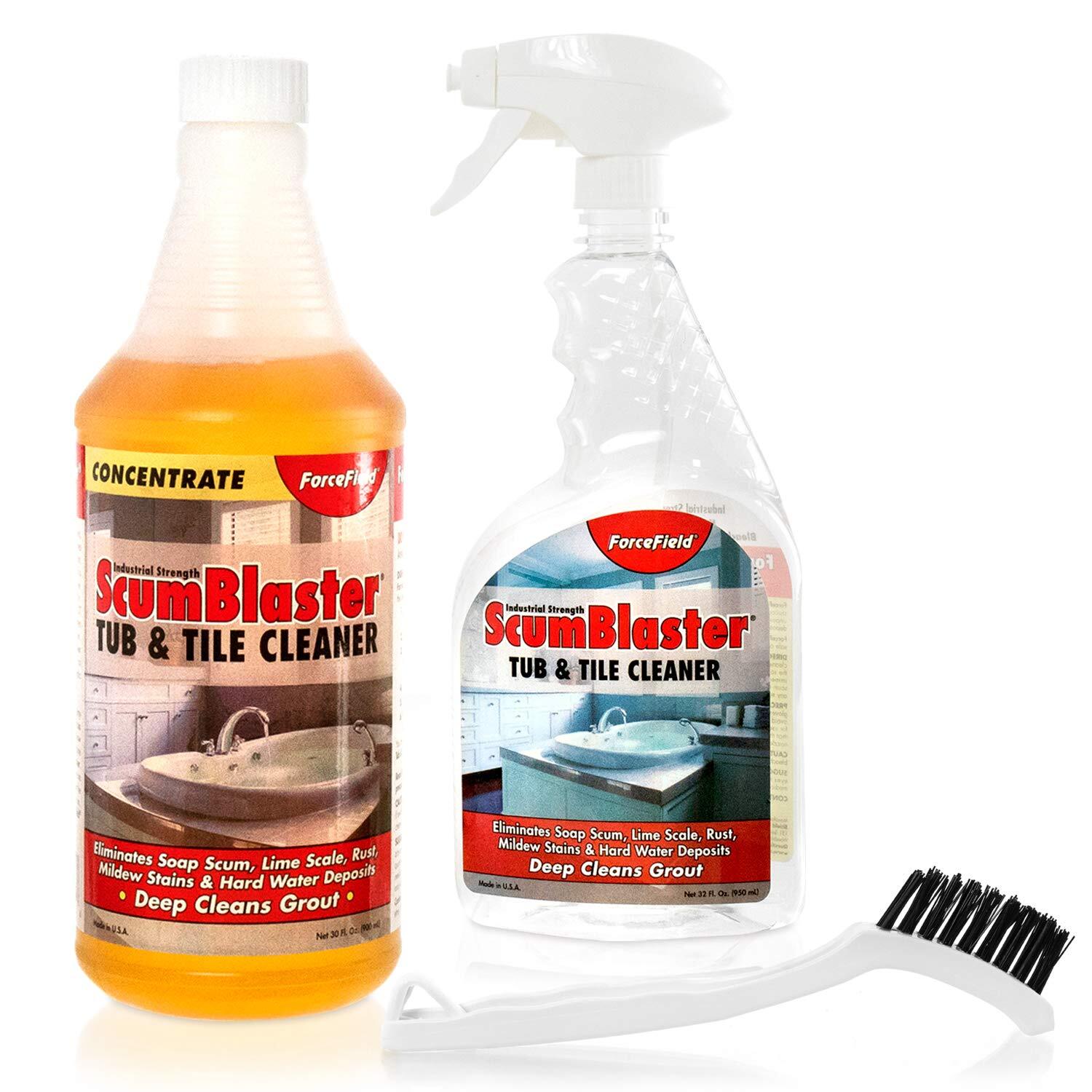 ForceField ScumBlaster Soap Scum Remover Tile and Grout Cleaner Hard Water