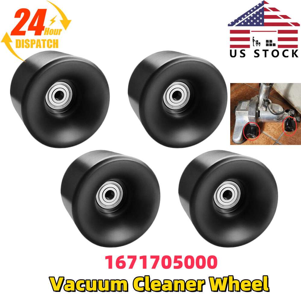 New Synthetic Pom For Royal Metal Upright Vacuum Cleaner Wheels 4PCS 1671705000