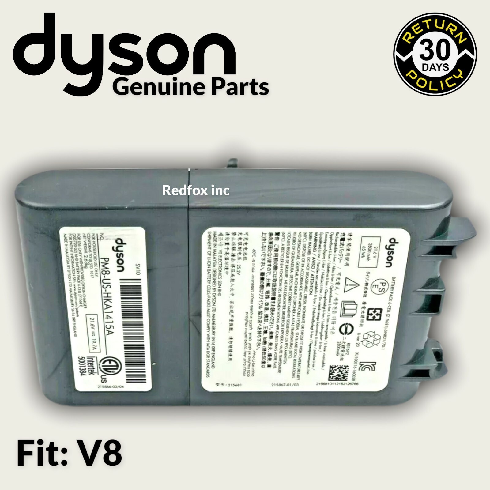 NEW GENUINE Original DYSON V8 SV25 SV37 Battery Replacement Part