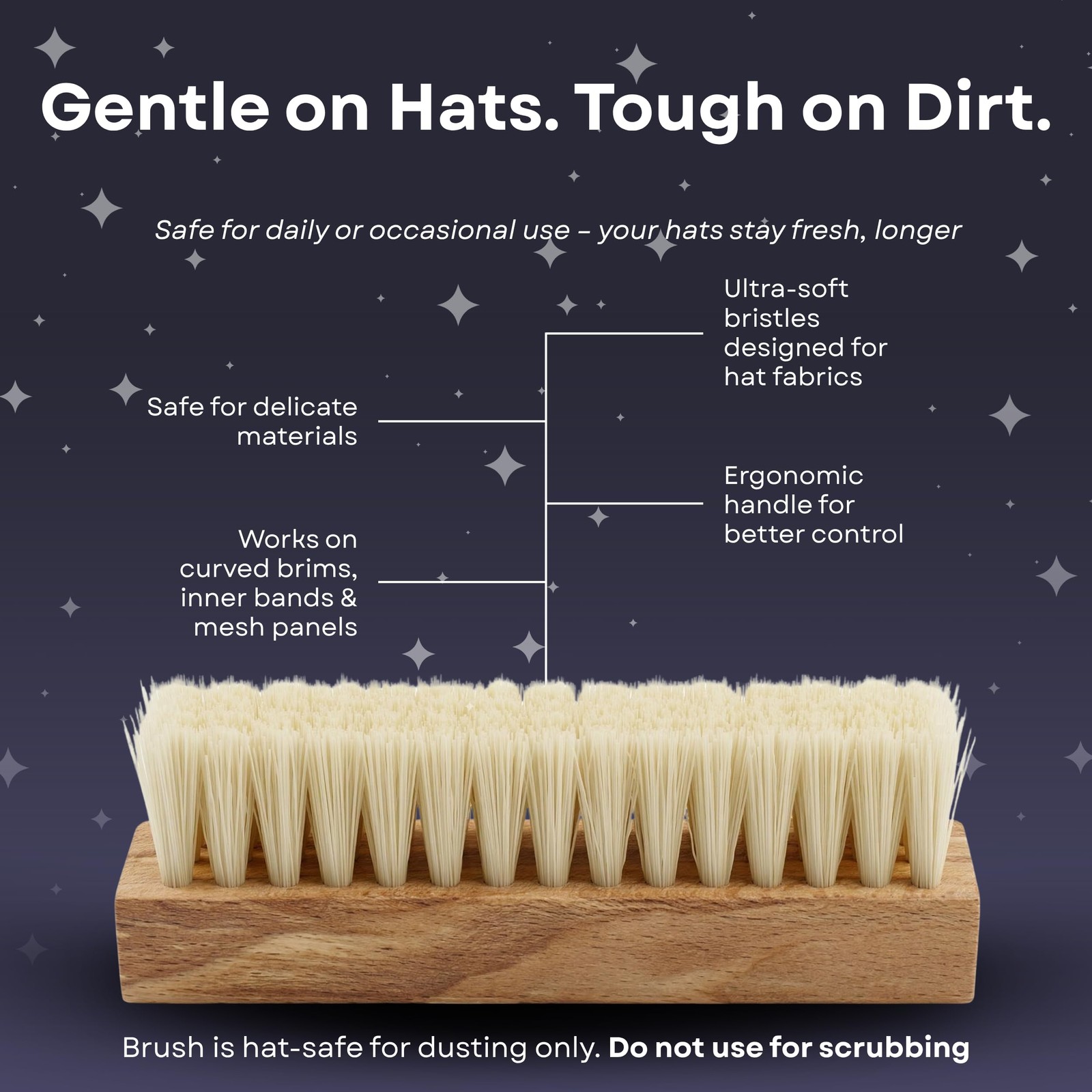 Hat Cleaning Kit 4-Step Headwear Cleaner Foam Brush Deodorizer Protector Caps
