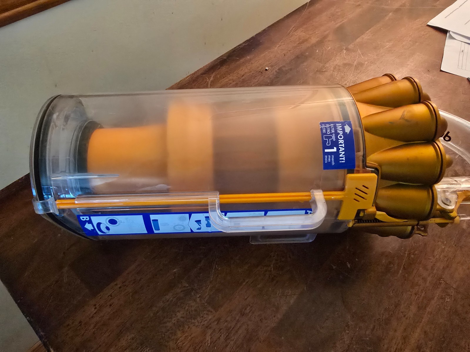 Dyson DC40 UP16 UP19 CANISTER DIRT DUST BIN w/ CYCLONE OEM # 966460-09 Gold