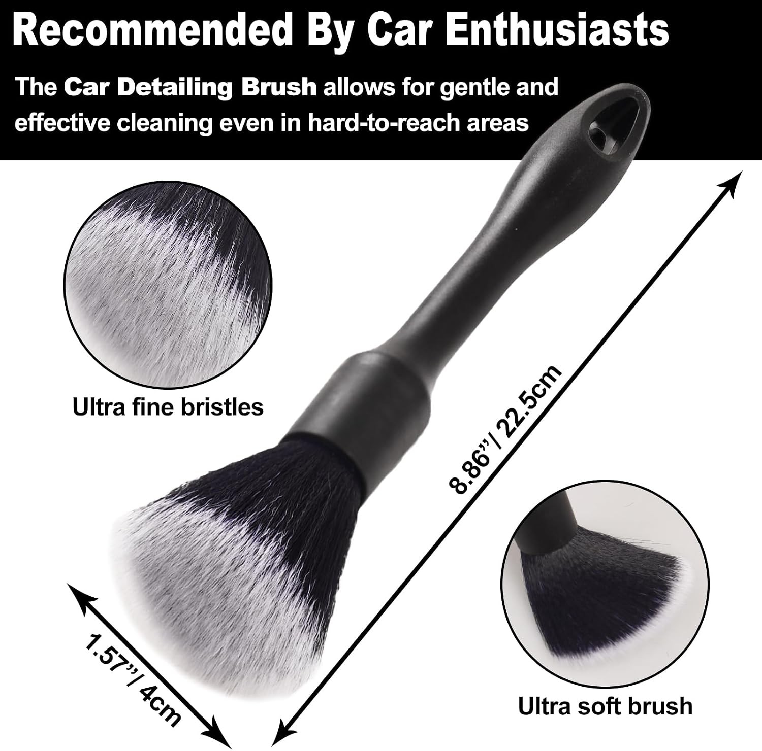 3PCS Wheel Brush Kit for Cleaning Wheel and Tire, Wheel and Rim Brush, Car