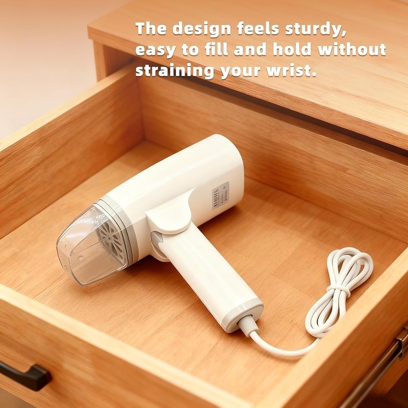 1300W Portable Garment Steamer 10s Fast Heat Up 2in1 Handheld Iron Travel Use