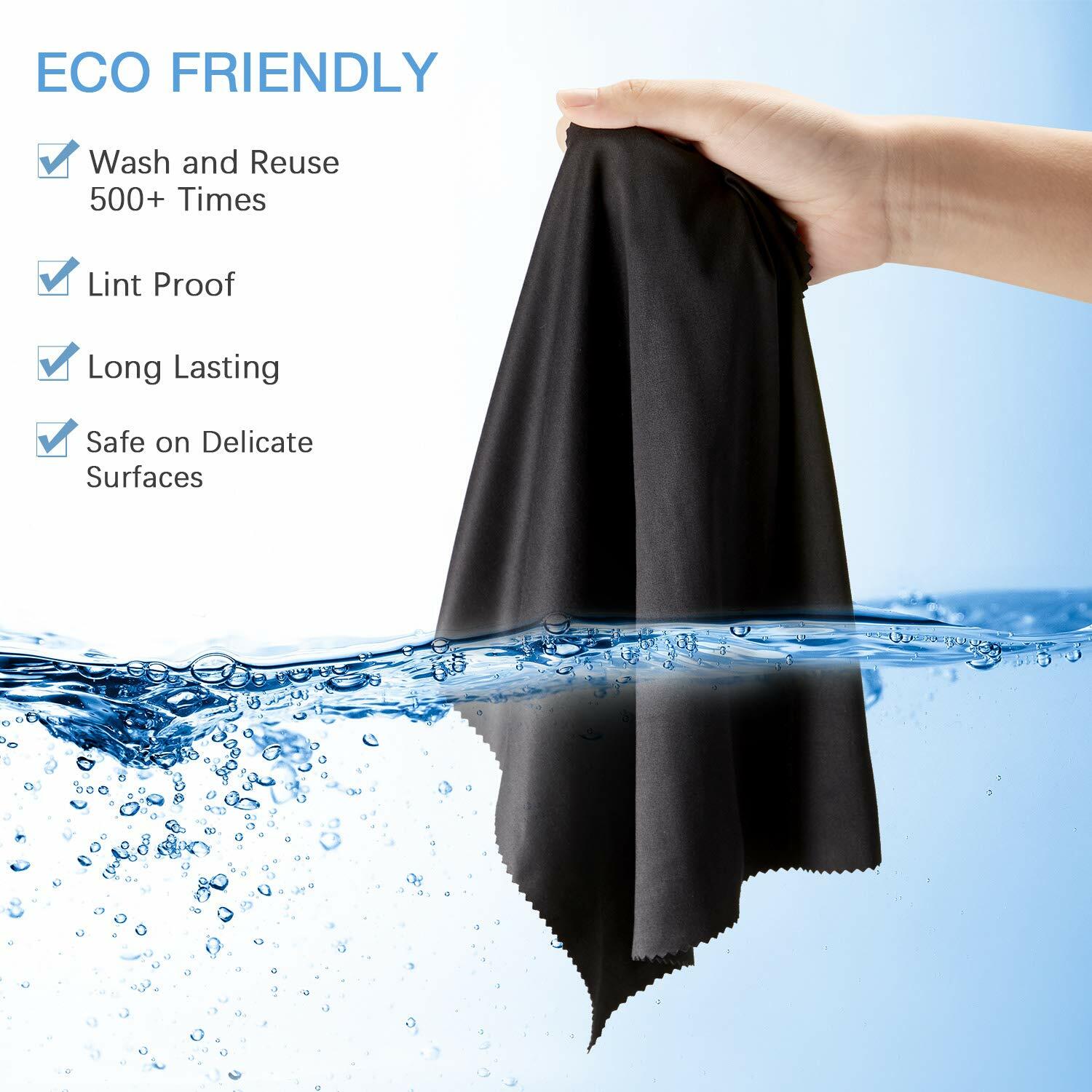 Oversized Microfiber Cleaning Cloth 20″ X 20″ for TV Screens Lens Phone (Pink)