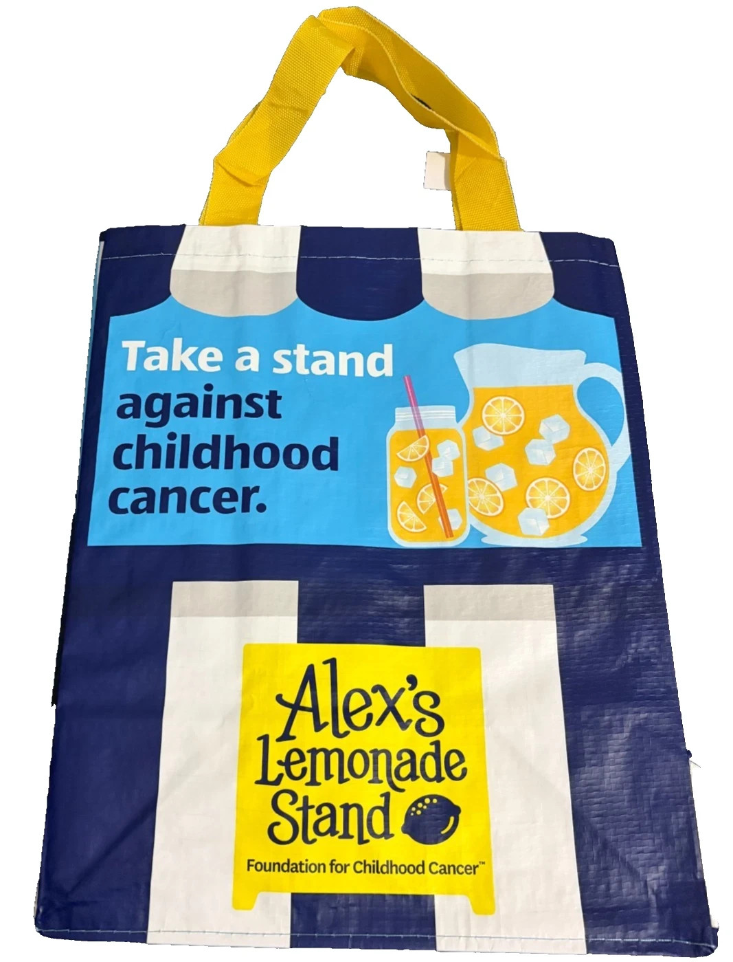 ALDI Shopping Bags Blue,12X7X15″, Alex Lemonade Stand, 6Gal NEW 1PC