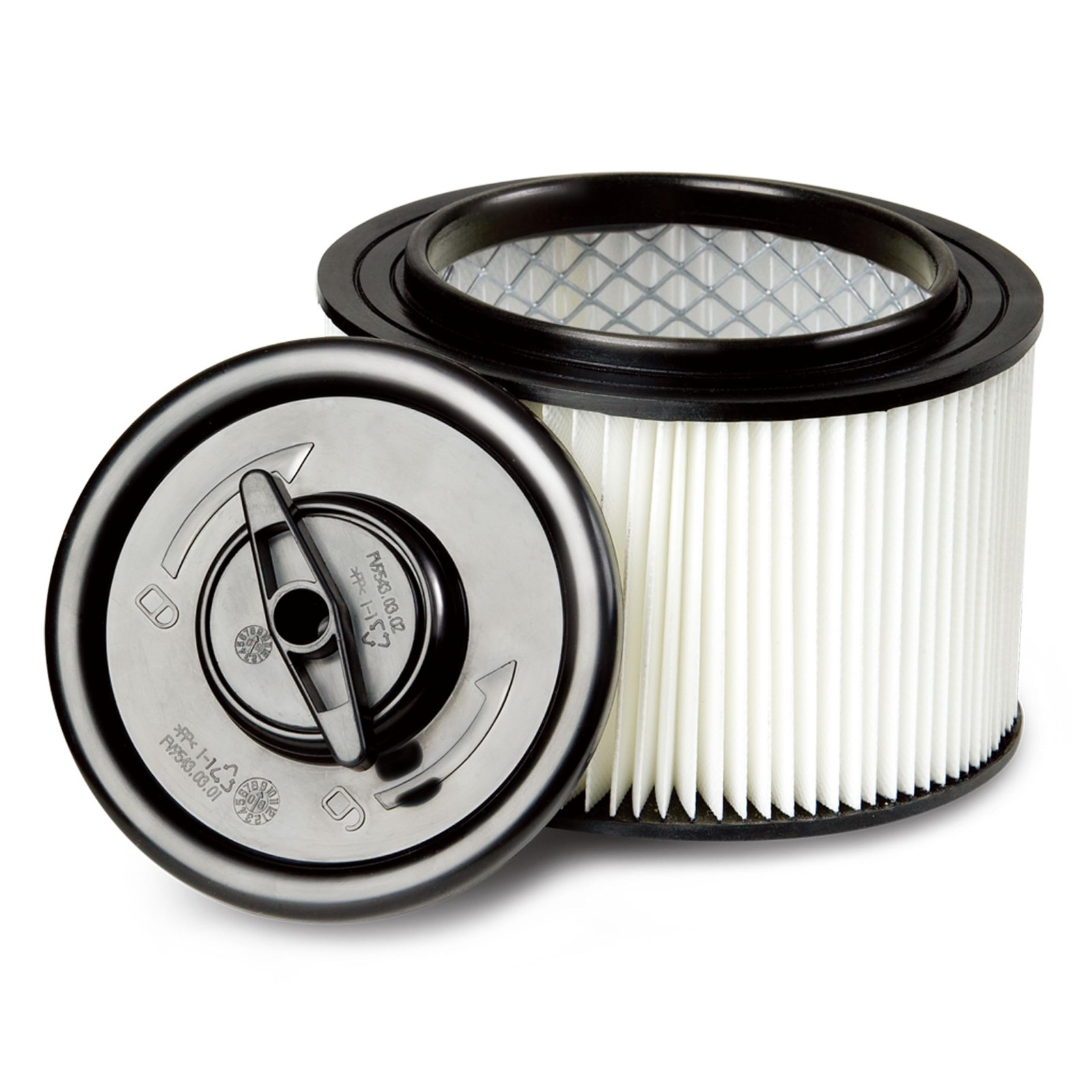 Washable Cartridge Filter & Retainer for 4-5 Gallon Wet/Dry Vacuum Cleaner