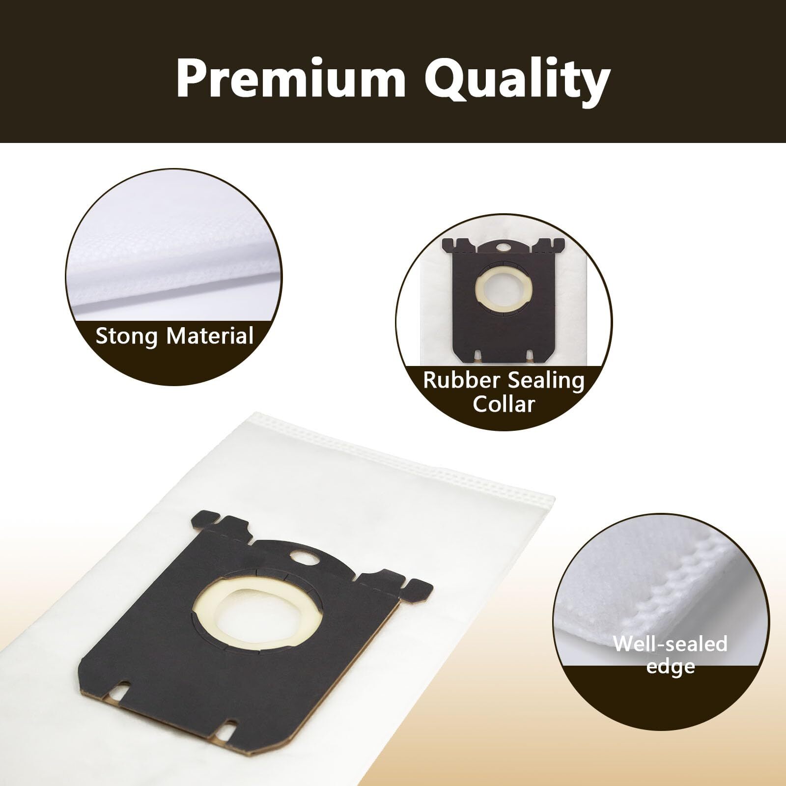 10 Pack Replacement S Bag Compatible For Electrolux Sbag Classic Vacuum El200f E