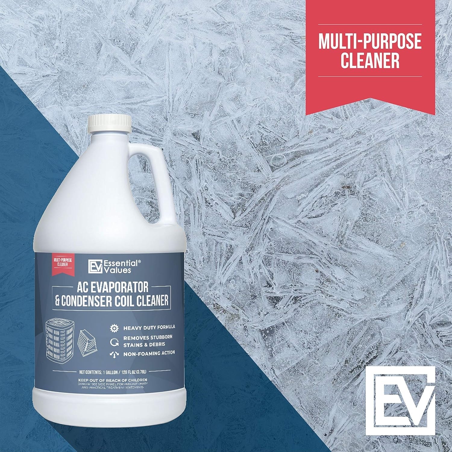 Effective 128 Oz Non-Acidic AC Coil Cleaner for Commercial & Residential Use