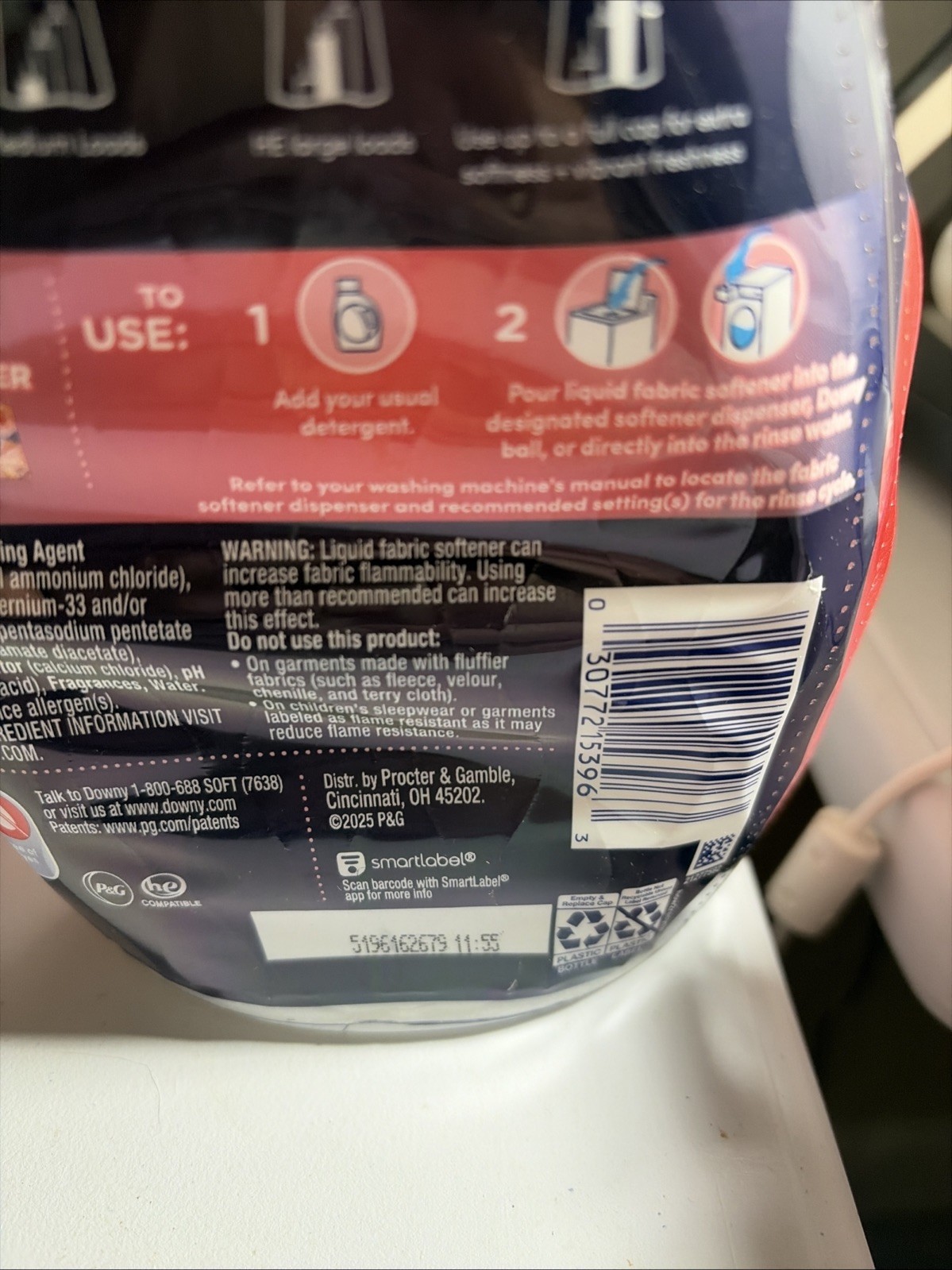 3 Downy ULTRA BLISS Sparking Amber & Rose Fabric Conditioner Softener 32 oz Each