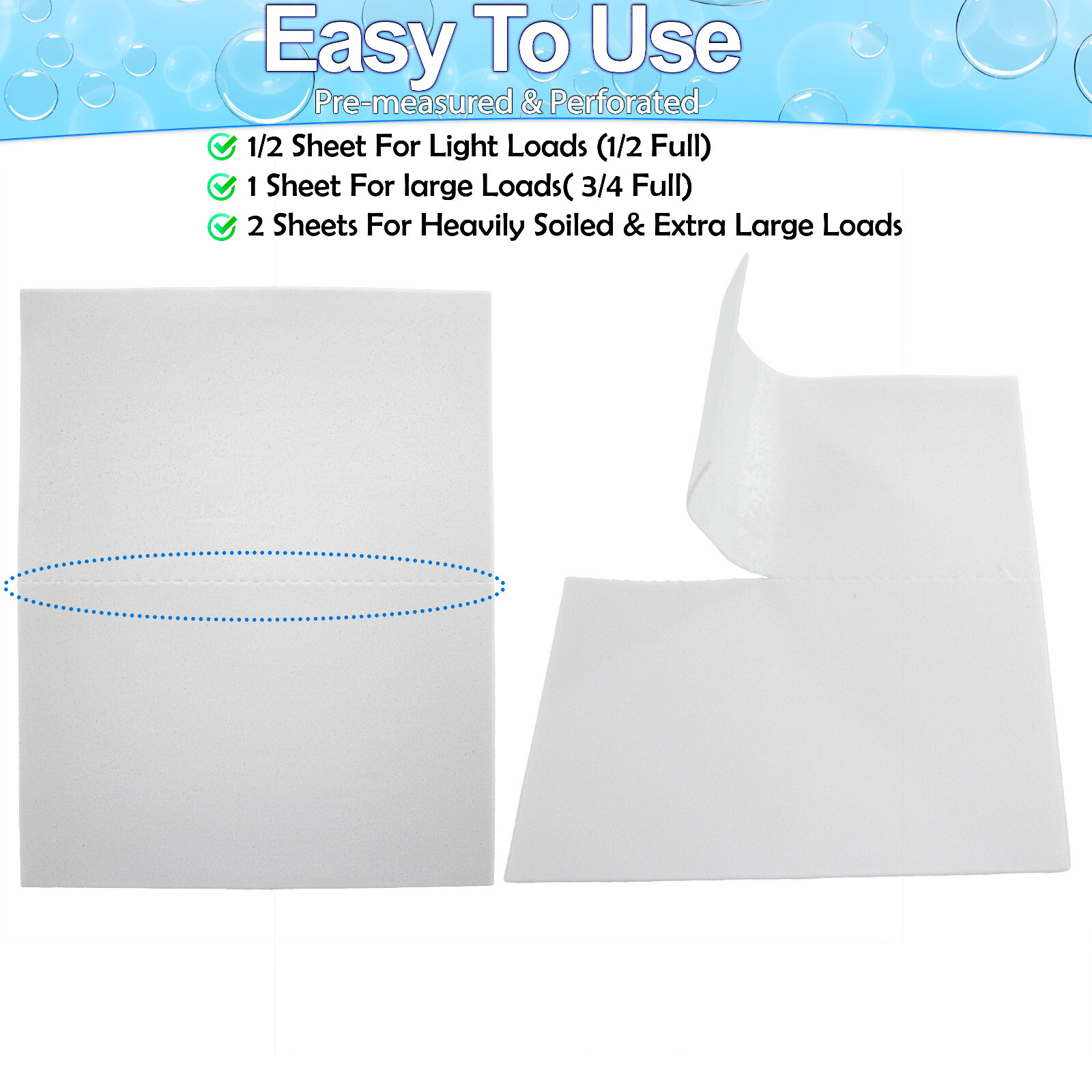 Laundry Detergent Sheets (120 Loads) Eco-Friendly Hypoallergenic & Enzyme-Base