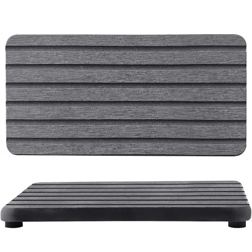NiuYichee 2 PCS Water Absorbent diatomite 7.1″ x 3.5″（18 x 9cm） Dark Grey