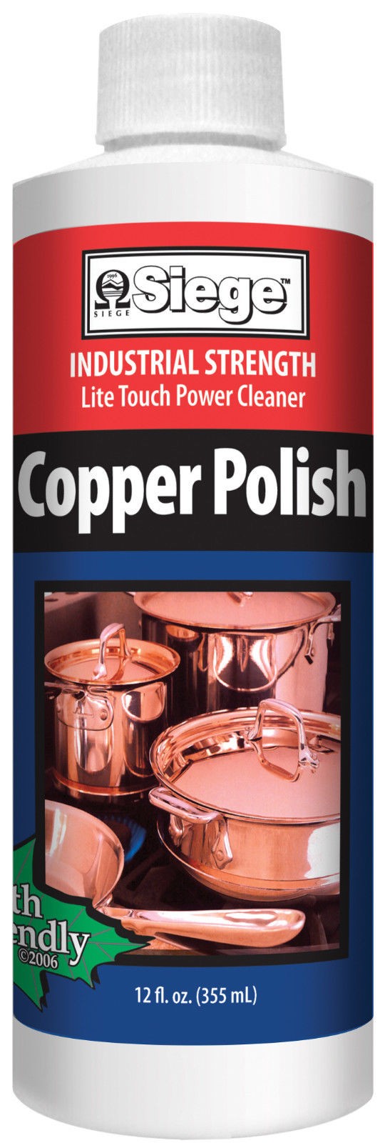 Siege Copper Polish, 12 oz, Earth Friendly, Made in USA, 765L