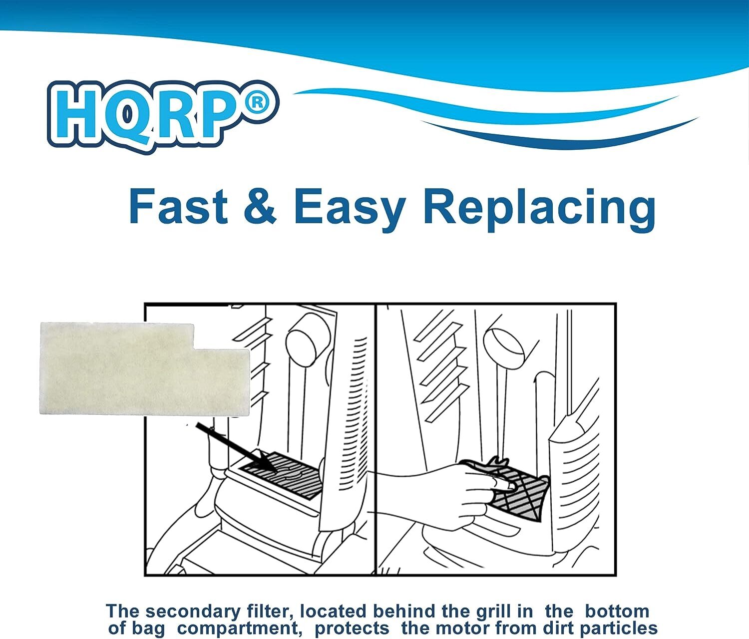4-Pack Secondary Filter for Hoover Self-Propelled, Supreme Series Vacuum Cleaner