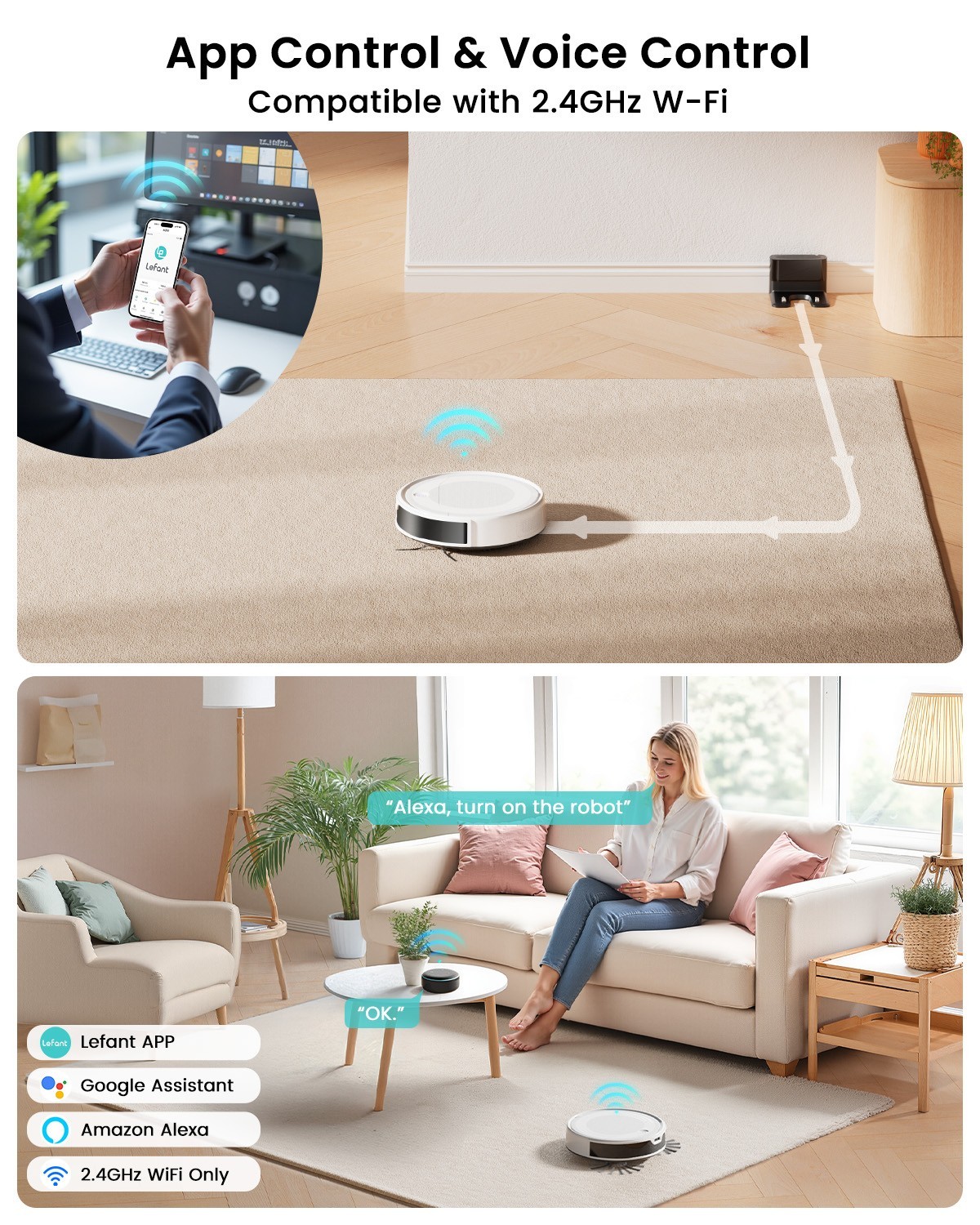 Lefant Robot Vacuum Cleaner Powerful suction 7000Pa M310 Ultra