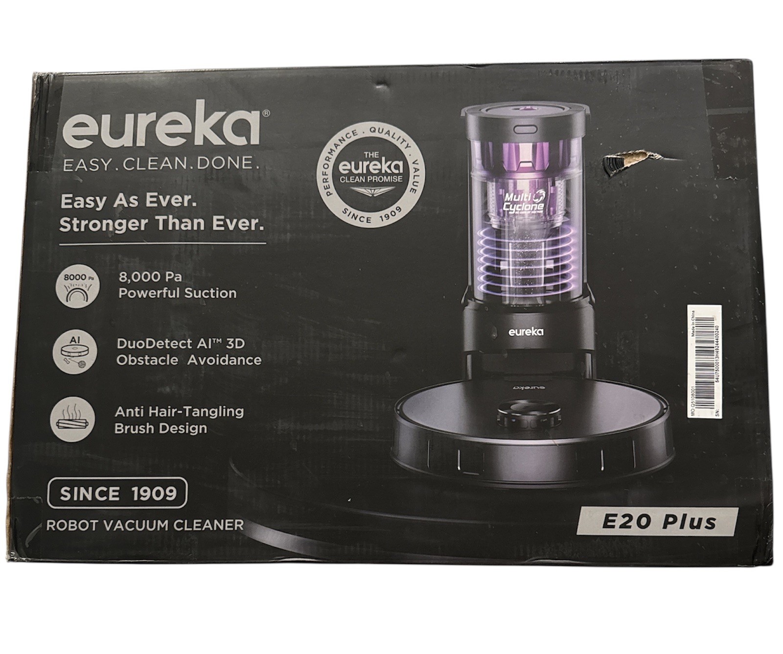 Eureka E20 Plus Robot Vacuum Cleaner Self Emptying Station Bagless Smart Robotic