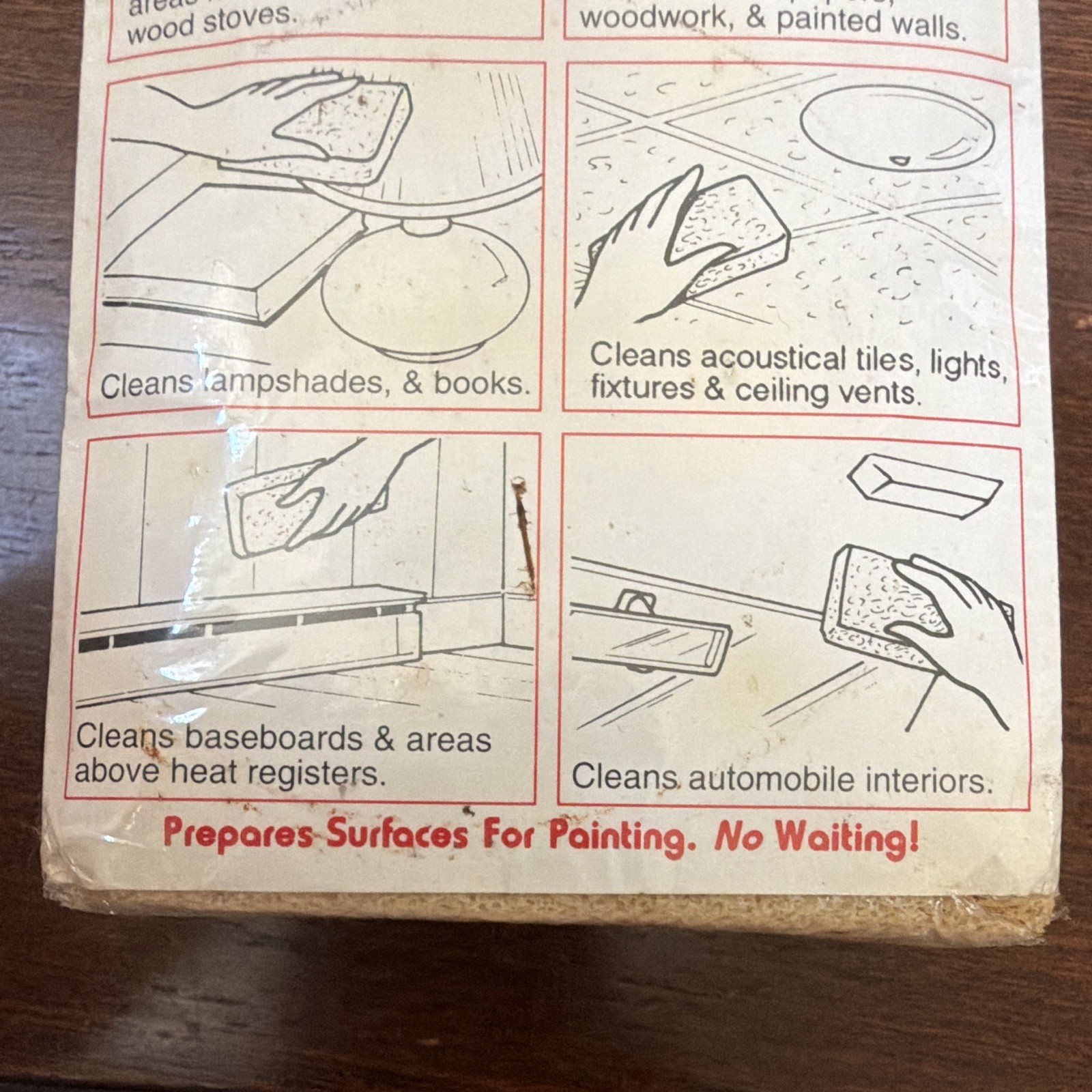 Gonzo Wonder Sponge Beige Cleaning Sponge Block 1 Pack Made in USA 105 Washes