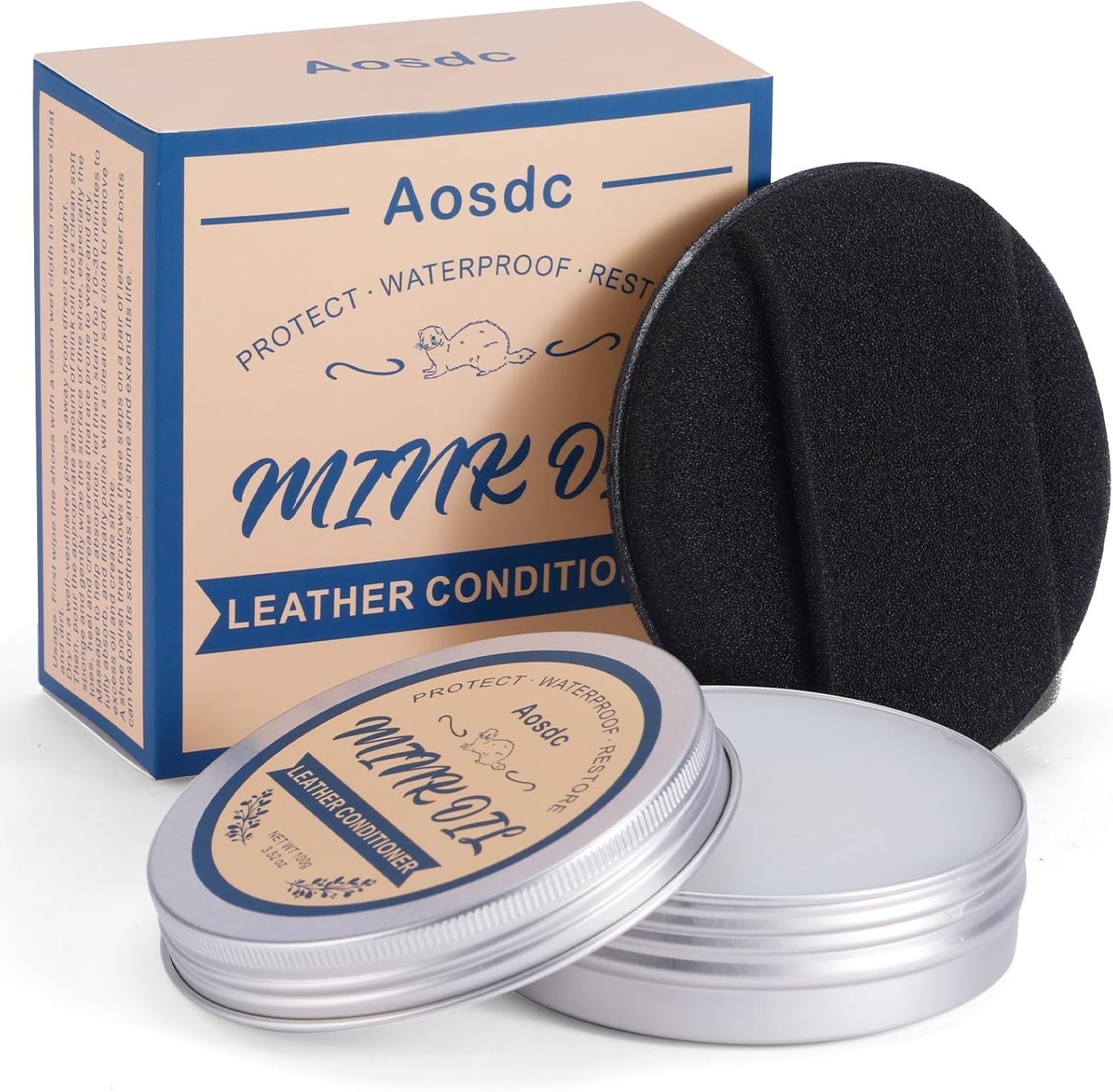 Waterproof Leather Conditioner & Cleaner – 3.52 oz for Boots & Accessories