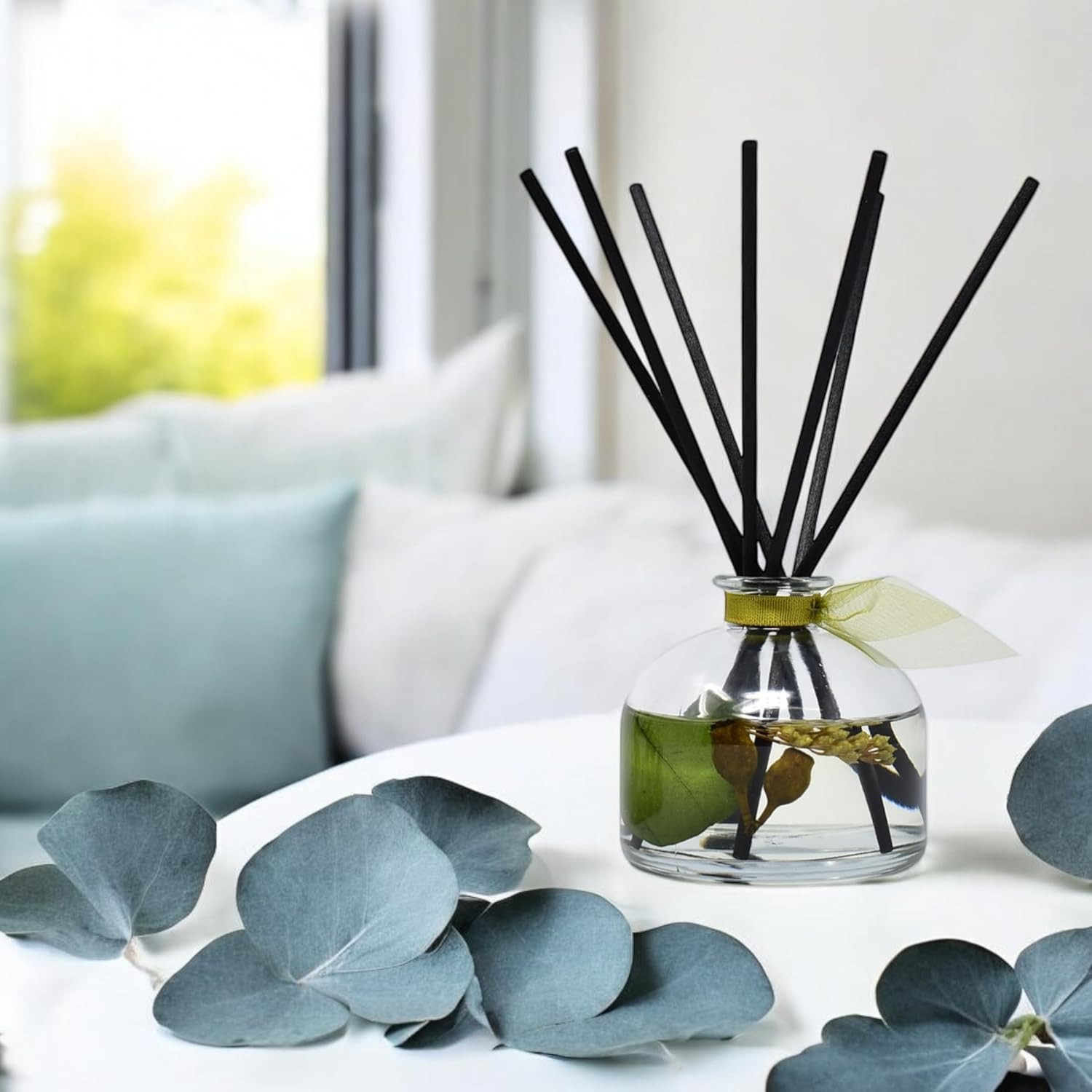 Eucalyptus Reed Diffuser Set for Home, Sage, Mint, Aromatherapy Gift