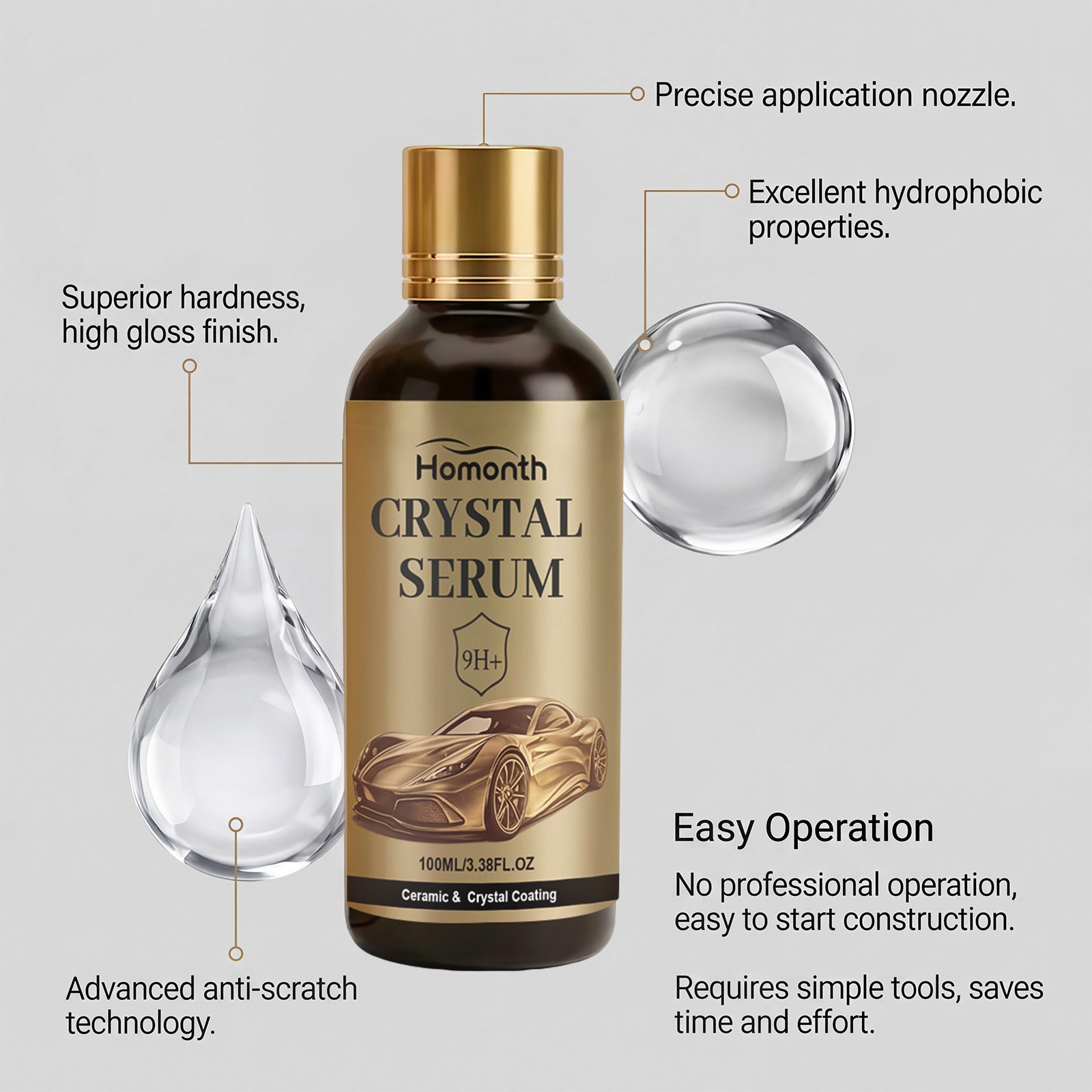 100ML PTZ Crystal Serum–Advanced Graphene Ceramic Coating For Cars New Arrivals